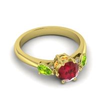 Three Stone Atta Ring