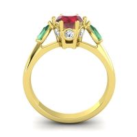 Three Stone Atta Ring
