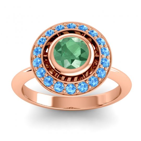 Bezel Halo Aloka Ring