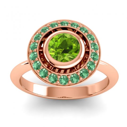 Bezel Halo Aloka Ring