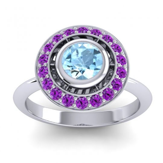 Bezel Halo Aloka Ring
