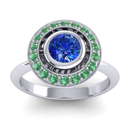 Bezel Halo Aloka Ring