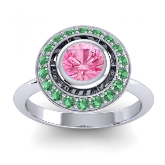 Bezel Halo Aloka Ring
