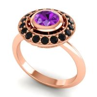 Bezel Halo Aloka Ring