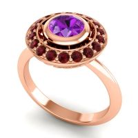 Bezel Halo Aloka Ring
