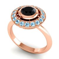 Bezel Halo Aloka Ring
