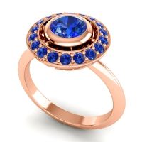 Bezel Halo Aloka Ring