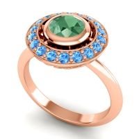 Bezel Halo Aloka Ring