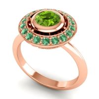 Bezel Halo Aloka Ring