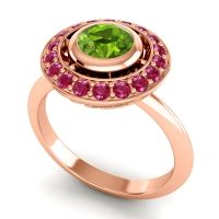 Bezel Halo Aloka Ring