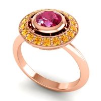 Bezel Halo Aloka Ring