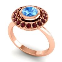 Bezel Halo Aloka Ring
