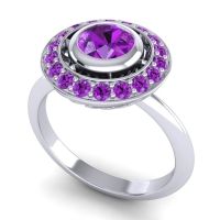 Bezel Halo Aloka Ring