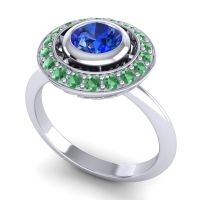 Bezel Halo Aloka Ring