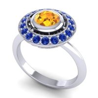Bezel Halo Aloka Ring