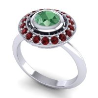 Bezel Halo Aloka Ring