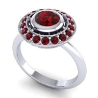 Bezel Halo Aloka Ring