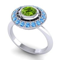 Bezel Halo Aloka Ring