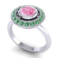 Bezel Halo Aloka Ring