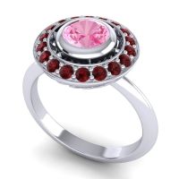 Bezel Halo Aloka Ring