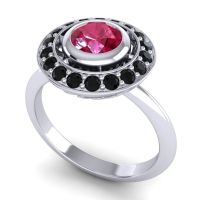 Bezel Halo Aloka Ring