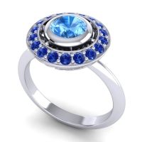 Bezel Halo Aloka Ring