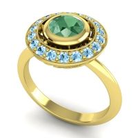 Bezel Halo Aloka Ring