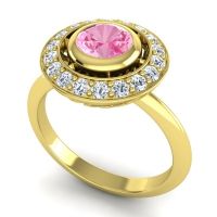 Bezel Halo Aloka Ring