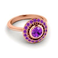 Bezel Halo Aloka Ring