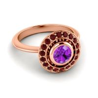 Bezel Halo Aloka Ring