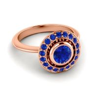 Bezel Halo Aloka Ring