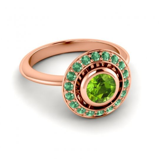 Bezel Halo Aloka Ring