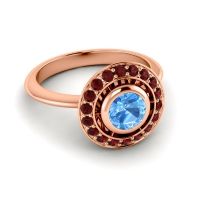 Bezel Halo Aloka Ring
