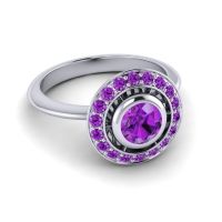 Bezel Halo Aloka Ring