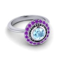 Bezel Halo Aloka Ring
