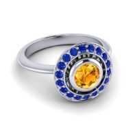 Bezel Halo Aloka Ring