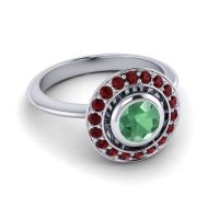 Bezel Halo Aloka Ring