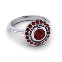 Bezel Halo Aloka Ring