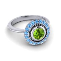 Bezel Halo Aloka Ring