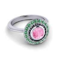 Bezel Halo Aloka Ring
