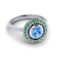 Bezel Halo Aloka Ring