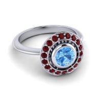 Bezel Halo Aloka Ring