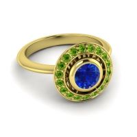 Bezel Halo Aloka Ring