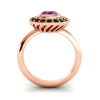 Bezel Halo Aloka Ring
