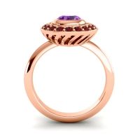 Bezel Halo Aloka Ring