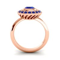 Bezel Halo Aloka Ring