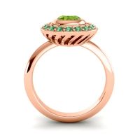Bezel Halo Aloka Ring