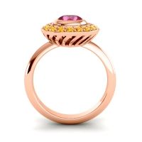 Bezel Halo Aloka Ring