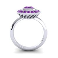 Bezel Halo Aloka Ring