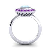 Bezel Halo Aloka Ring